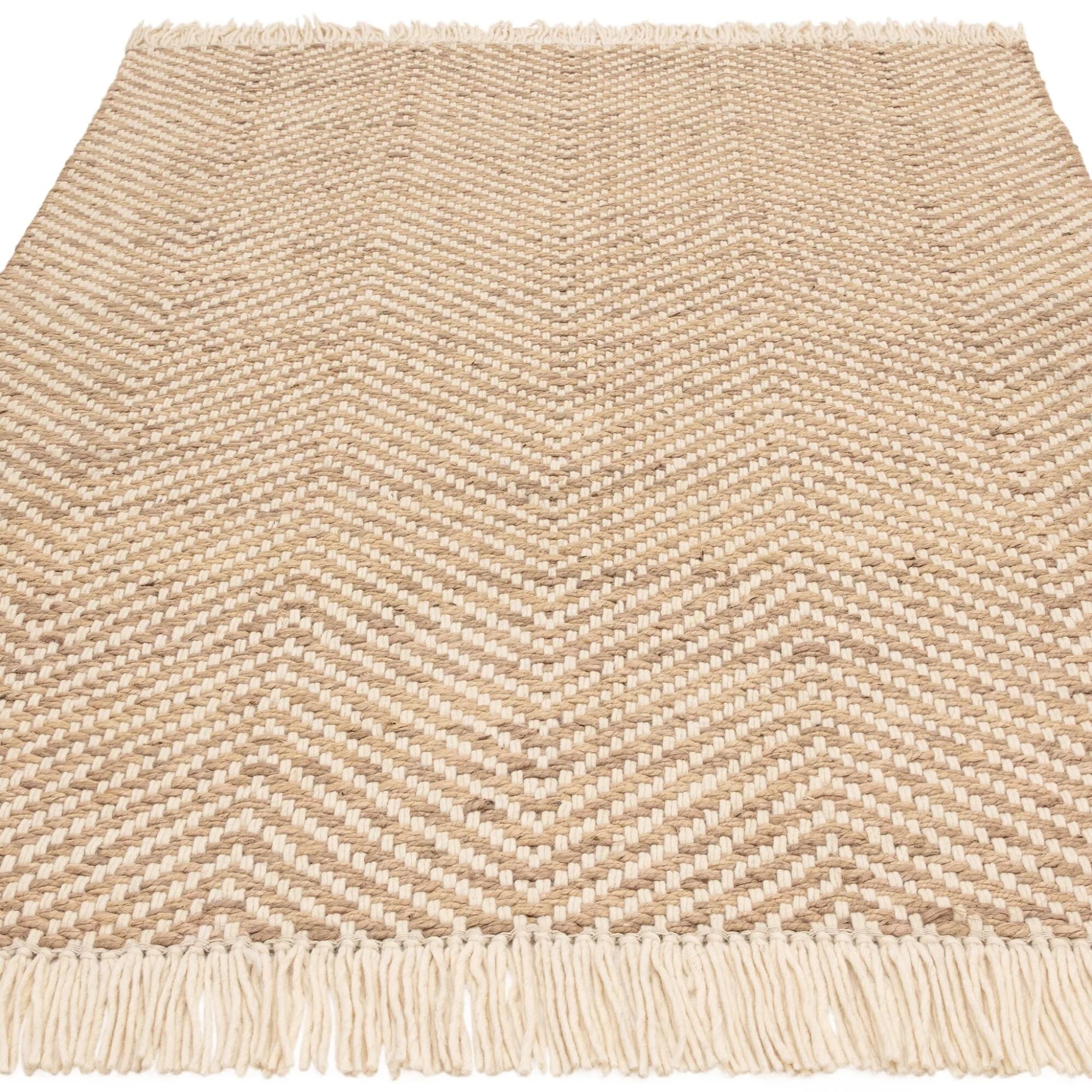 VIGA Jute and Cotton Living Room Rug