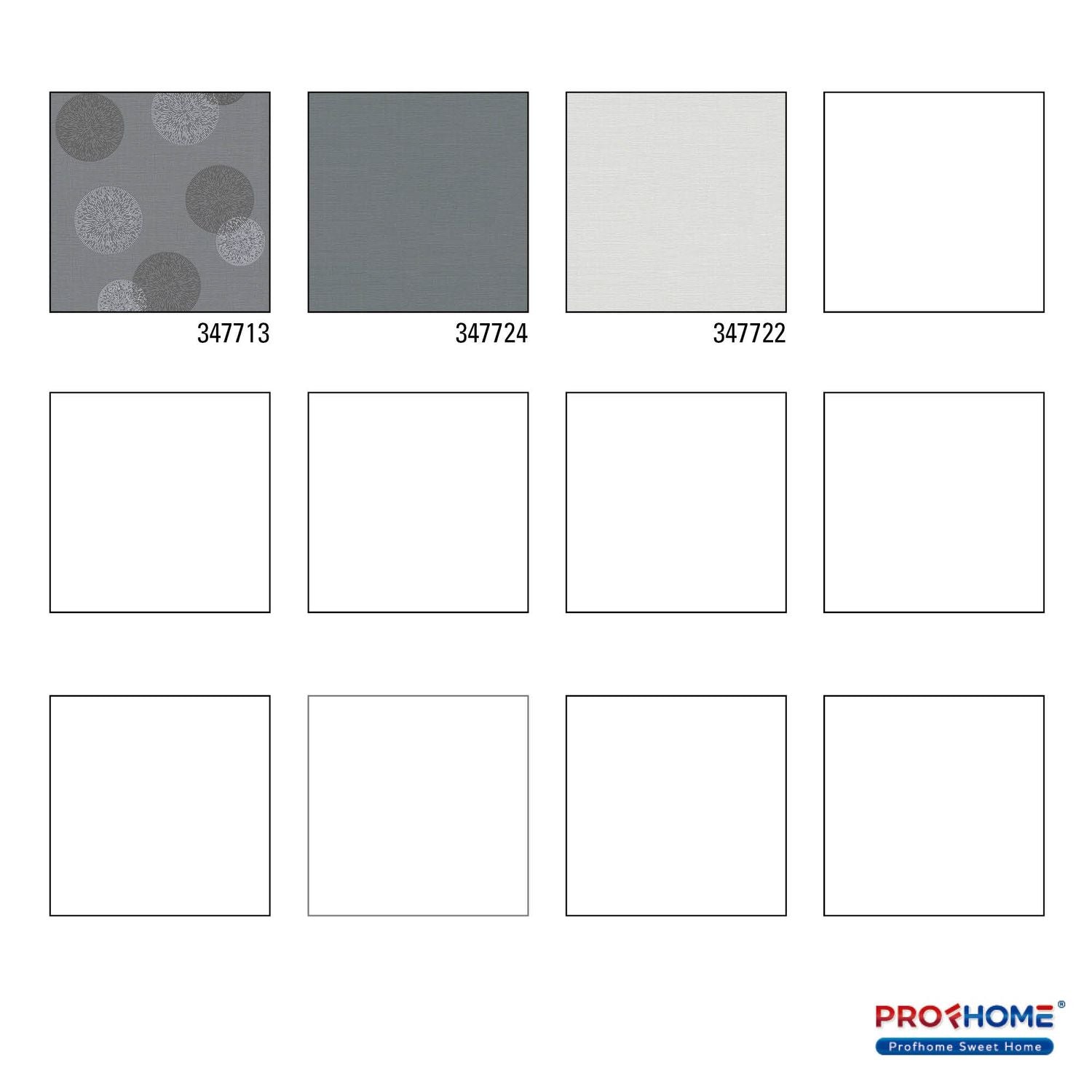 Papier peint à motifs graphiques Profhome 347713-GU papier peint intissé légèrement texturé avec un dessin graphique mat gris 5,33 m2