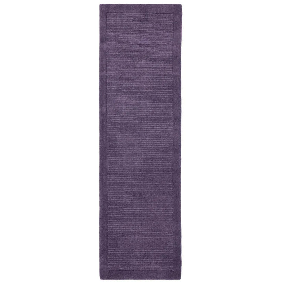 Tapis de couloir uni pure laine CANDY Violet - Novatrend 