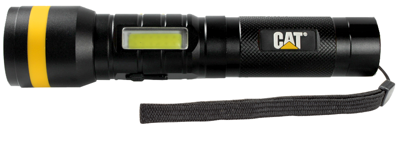 LAMPE TORCHE ALUMINIUM RECHARGEABLE CATERPILLAR 1200 LUMENS