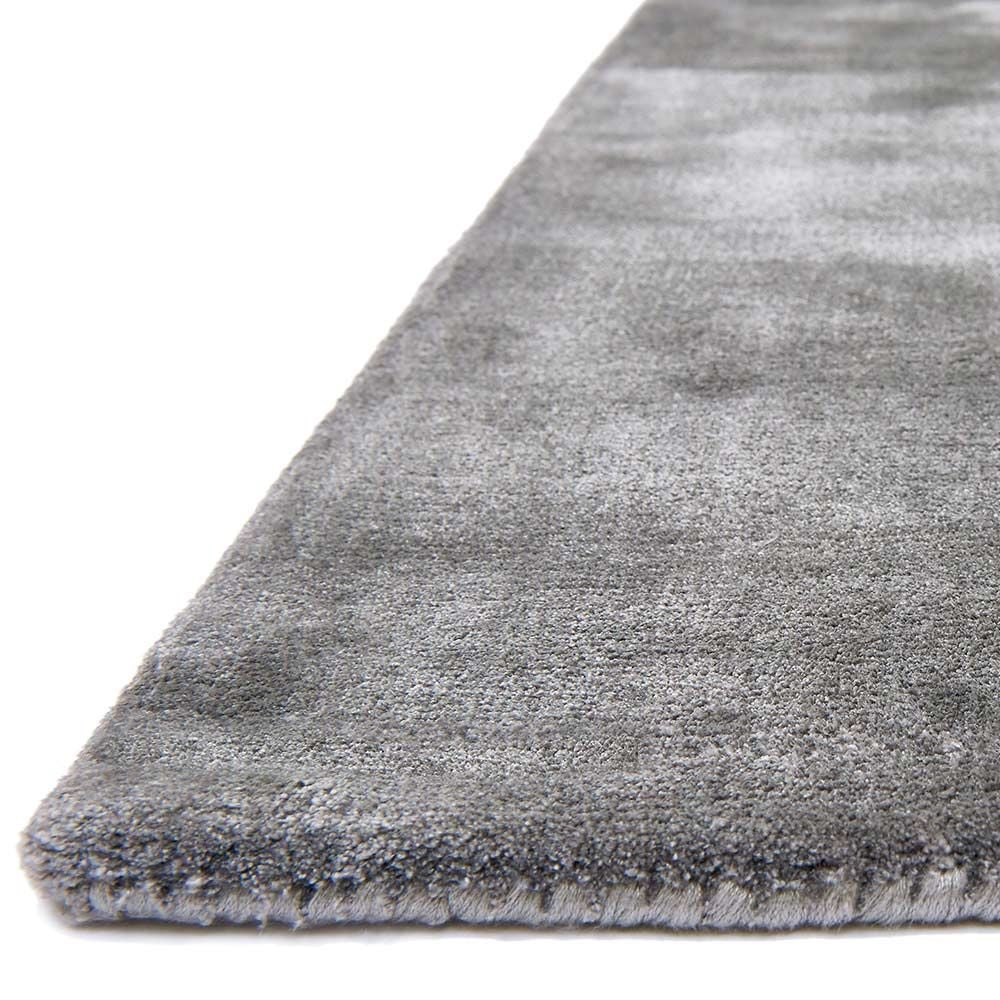 Tapis de salon en viscose fait main TITANE