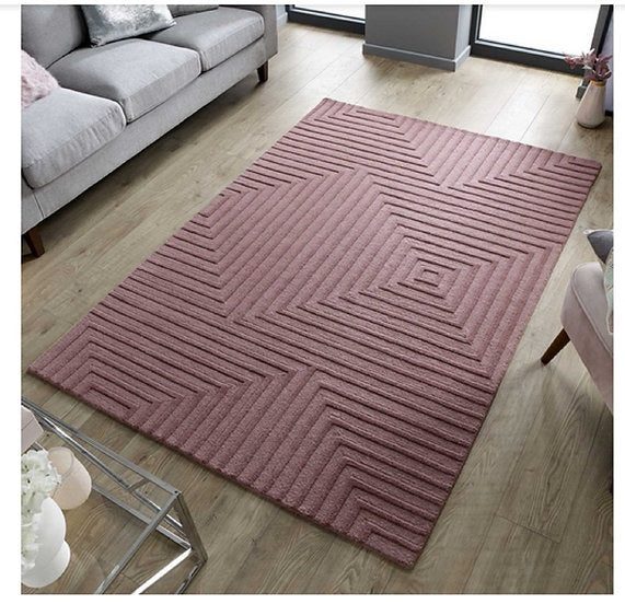 Tapis de salon design pure laine CASTELA - Novatrend 