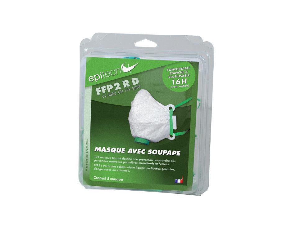 Blister de 5 masques de protection FFP2 RD