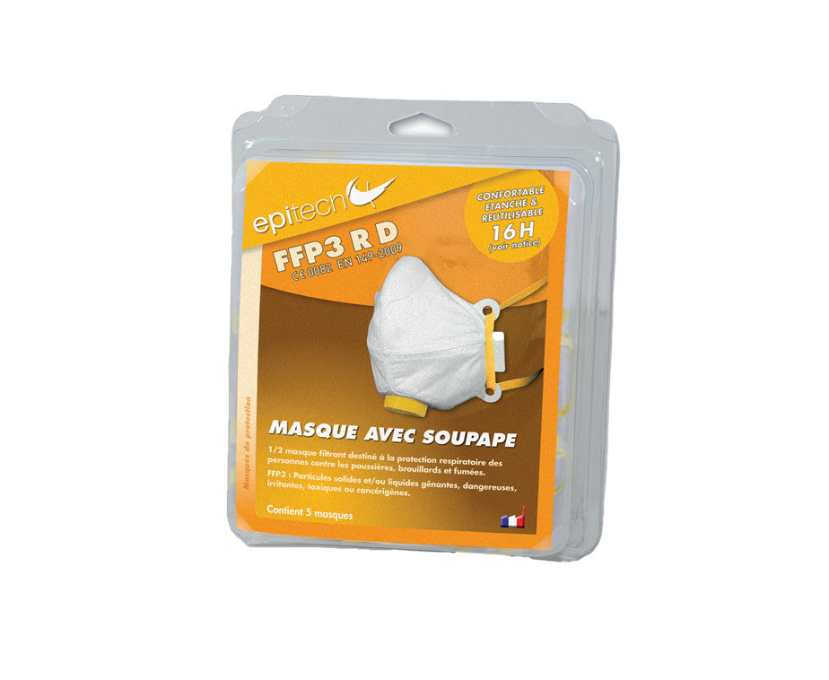 Blister pack of 5 FFP3 RD protective masks