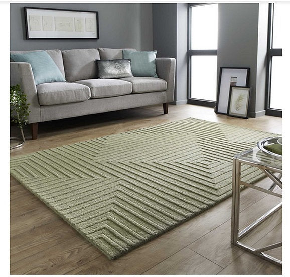 CASTELA pure wool designer living room rug