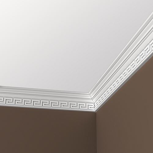 Cornice 150193 Profhome Zierleiste zeitloses klassisches Design weiß 2 m - 0