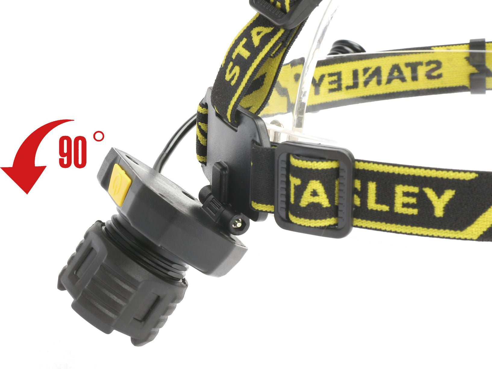 LAMPE FRONTALE ANTICHOC AVEC FOCUS STANLEY 300 LUMENS