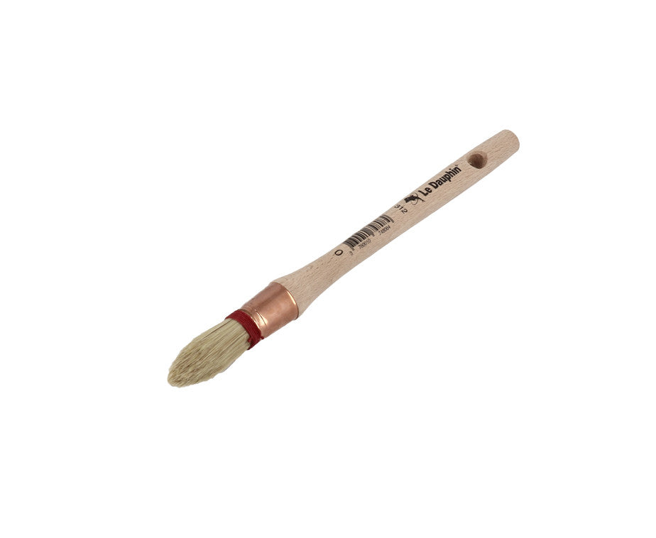 Bristle/synthetic thumb brush with collar