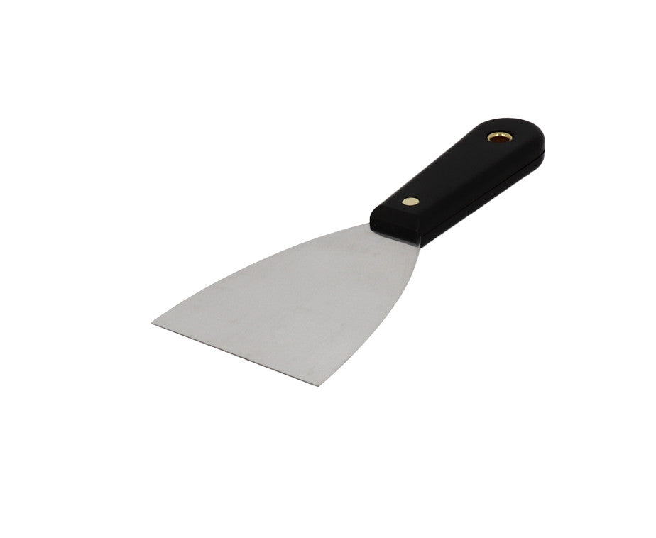 Putty knife, stainless steel blade