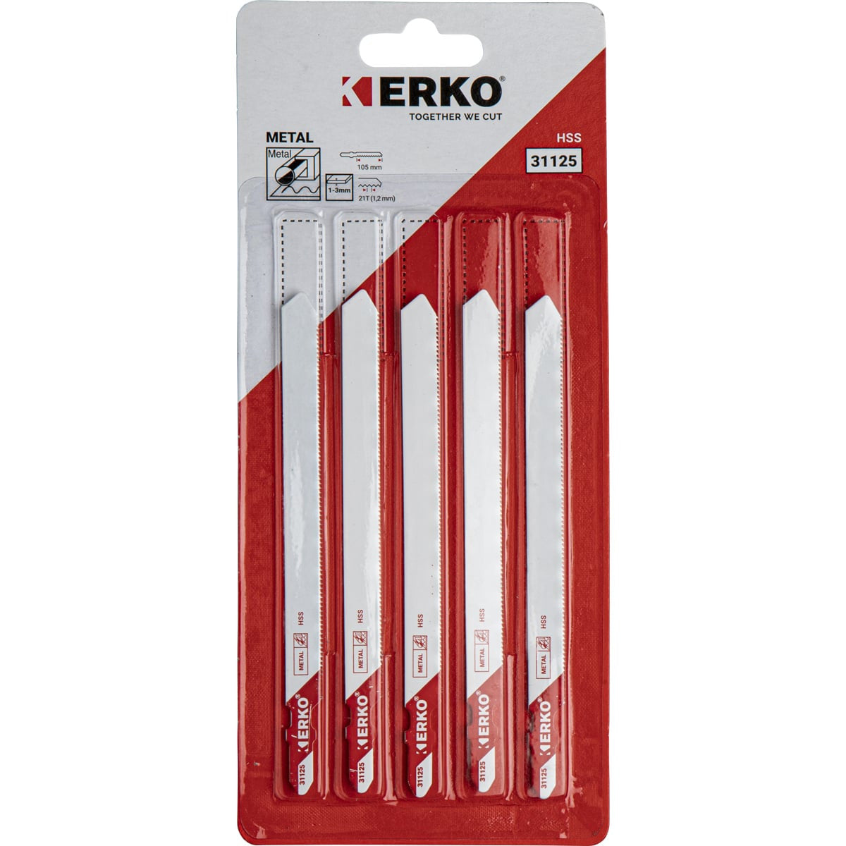 ERKO METAL FIN JUMP BLADE 105MM 21T CARD 5 