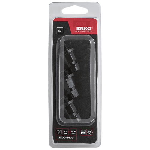 ADAPTATEUR ARBRE ERKO EZC TREPAN 14 A 30MM 3PCS