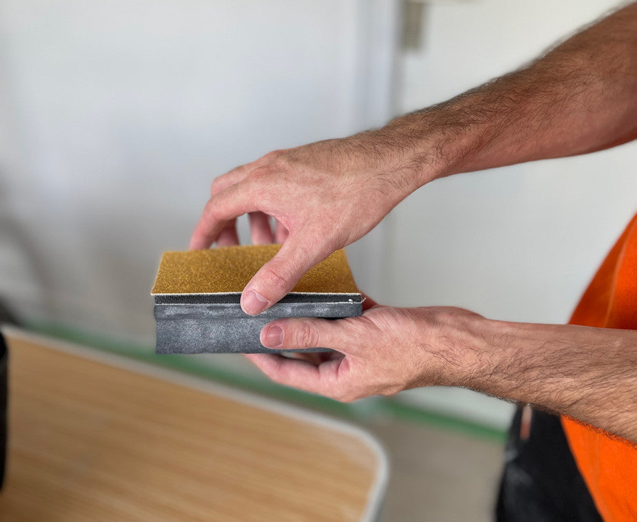 Hook-and-loop sanding block