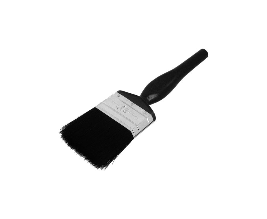 Set of 4 black pure bristle brushes - 0