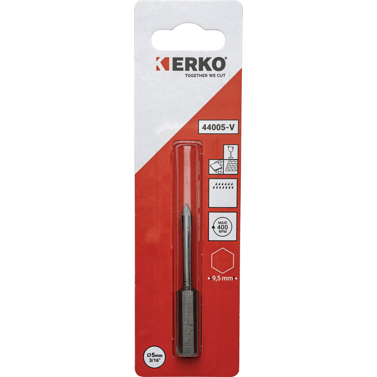 ERKO 5 MM GLASS AND CERAMIC DRILL BIT  - 0