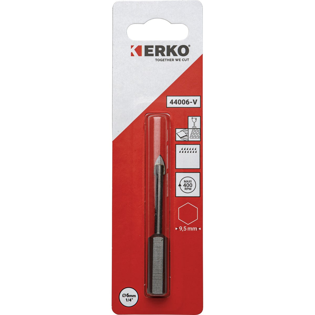 ERKO 6 MM GLASS AND CERAMIC DRILL BIT  - 0