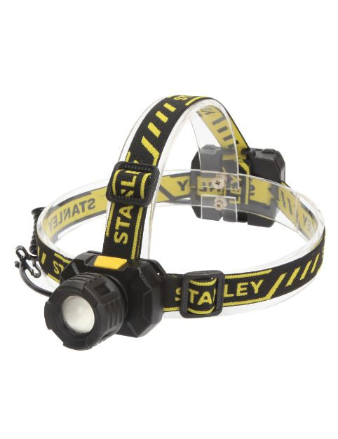 LAMPE FRONTALE ANTICHOC AVEC FOCUS STANLEY 300 LUMENS