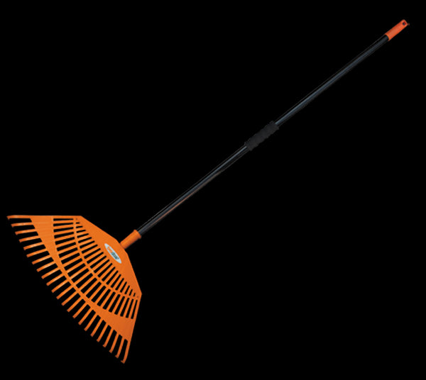 23-tine rake leaf, metal handle