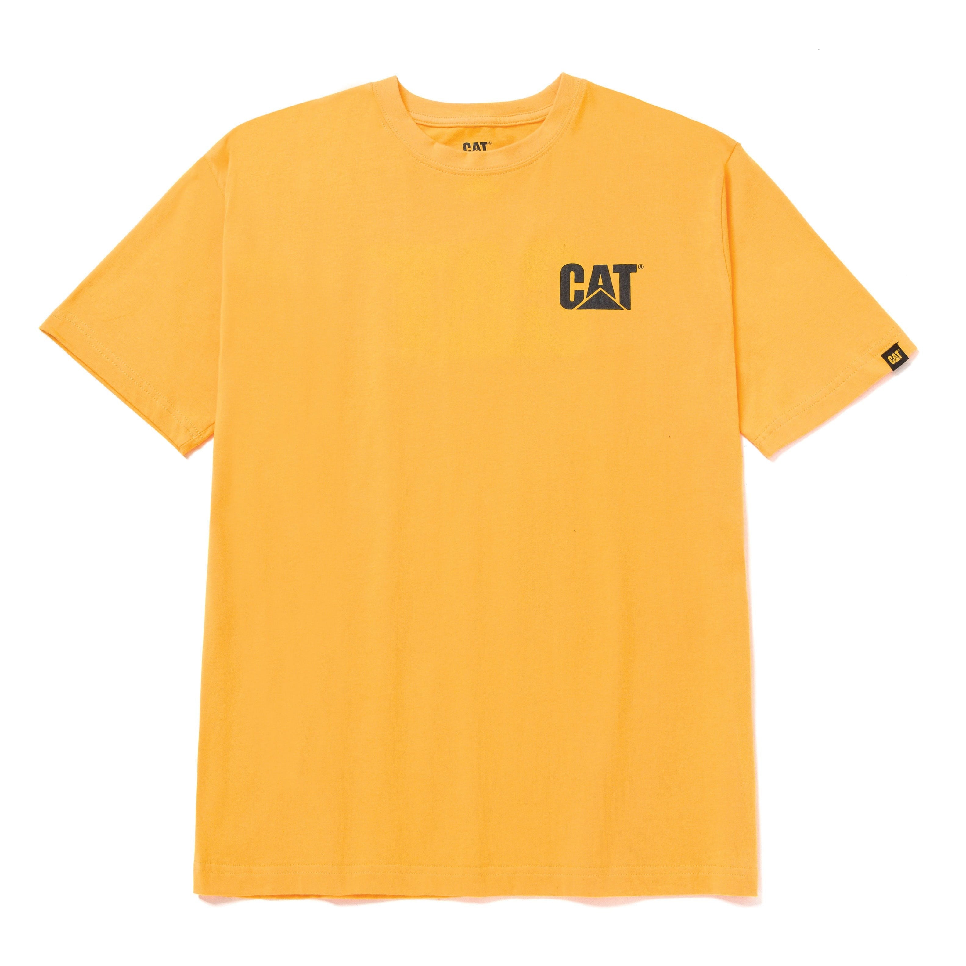 TRADEMARK TEE SHIRT YELLOW CATERPILLAR