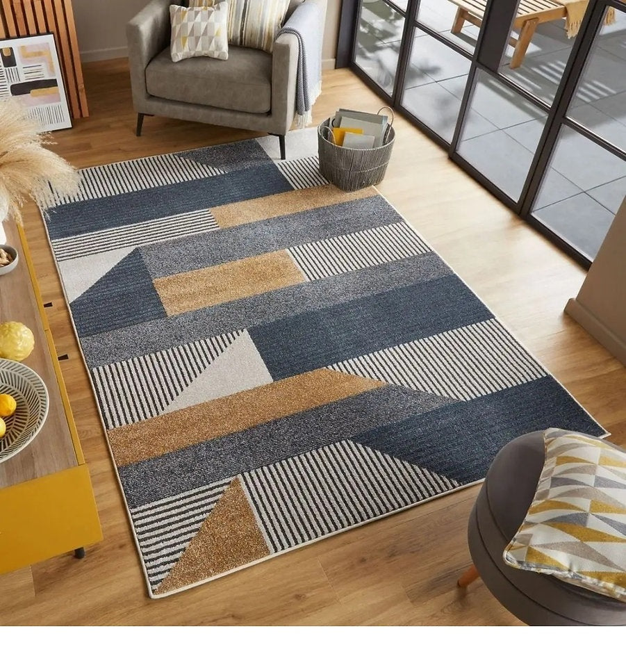 BRIXON designer living room rug