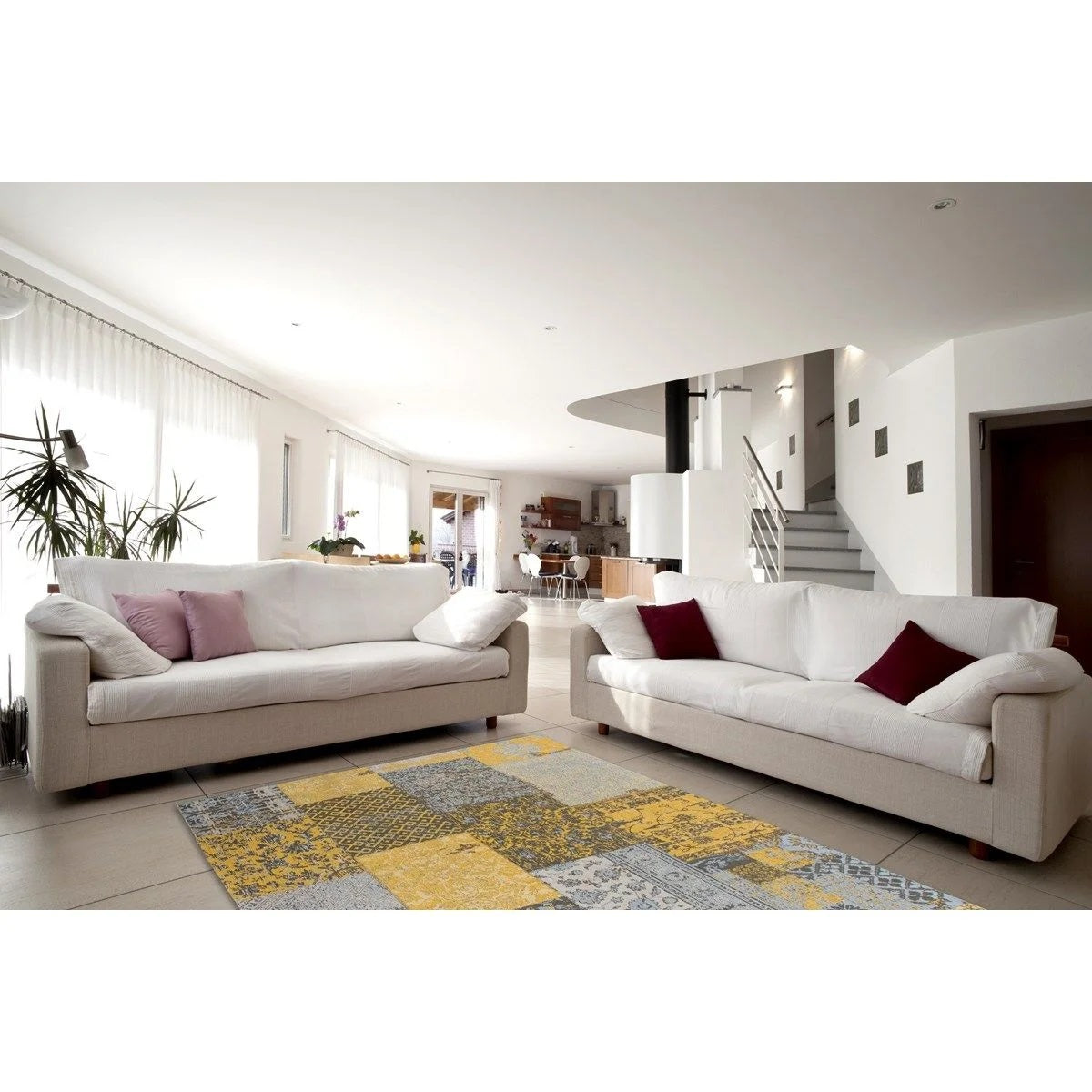 Tapis de salon coton vintage MELODY