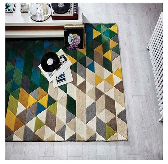 Tapis de salon design pure laine SHAPE - Novatrend 