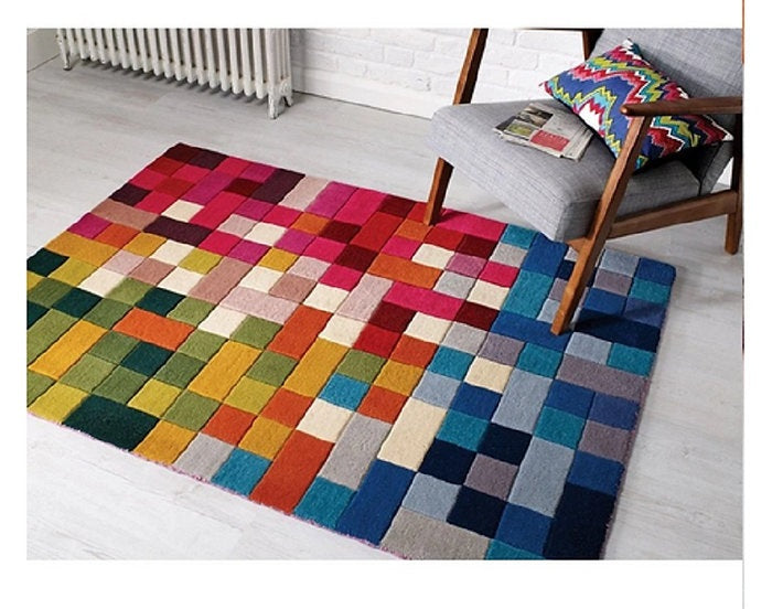 Tapis de salon en laine fait main LUTECE - Novatrend 