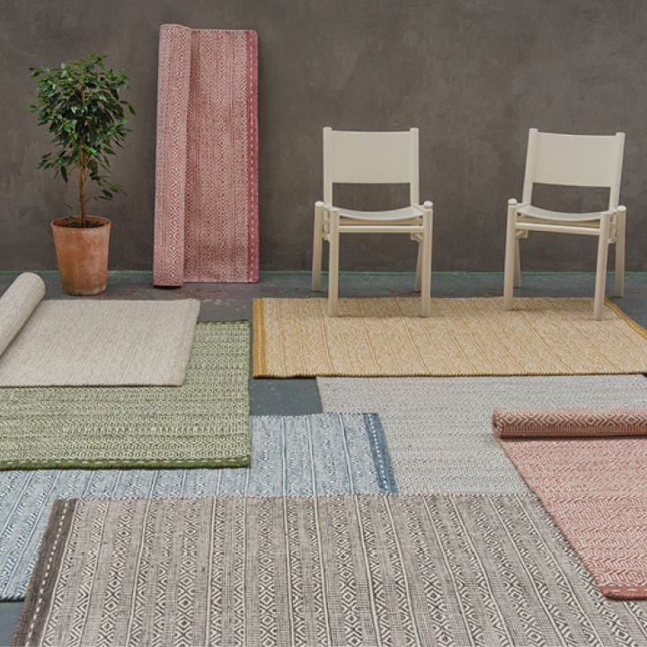 Tapis de Salon Design Réversible Uni FORTE Beige - Novatrend 