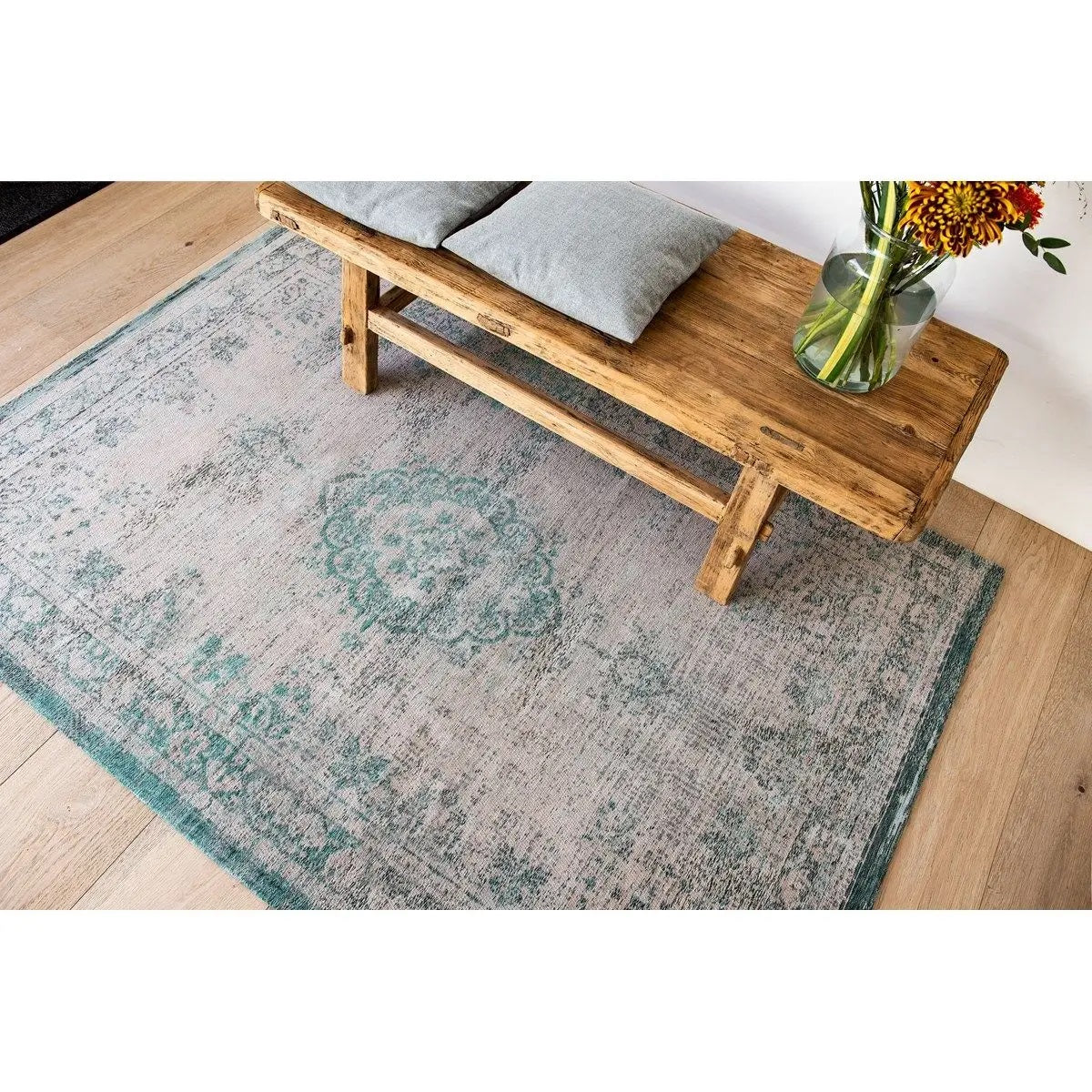 Tapis de salon coton Médaillon Fading World - Novatrend 