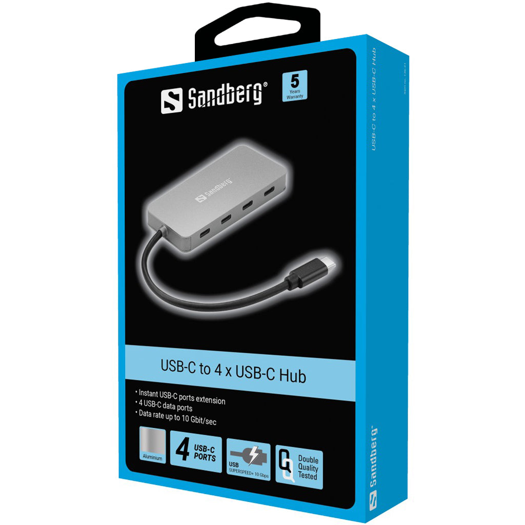 USB jagaja Sandberg USB-C - 4 x USB-C (USB3.1)