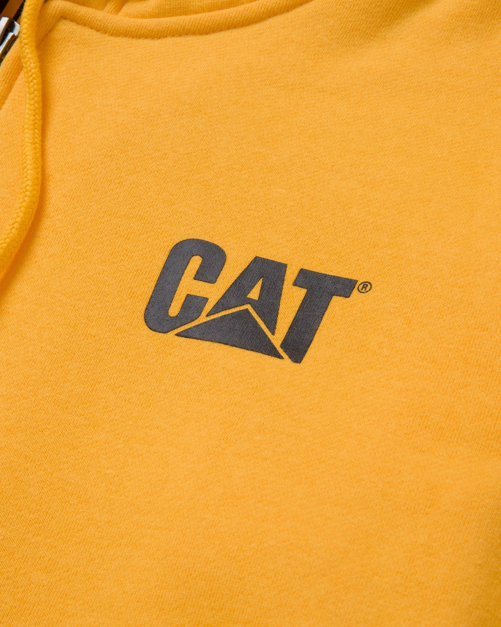 SWEAT-SHIRT BANNER CATERPILLAR YELLOW