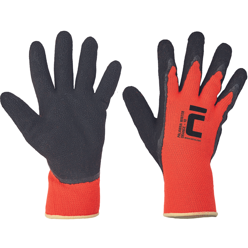 PALAWAN WINTER GLOVES latex ORANGE 