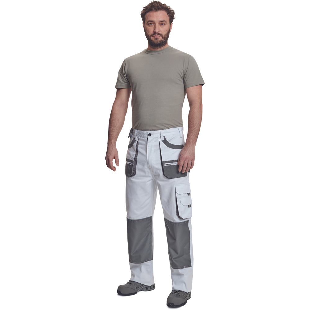 Trousers FF CARL BE-01-003 GRAY WHITE 