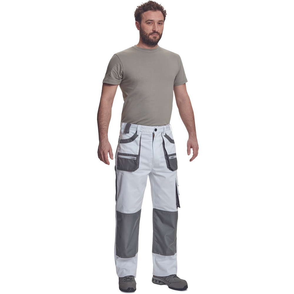 Trousers FF CARL BE-01-003 GRAY WHITE 