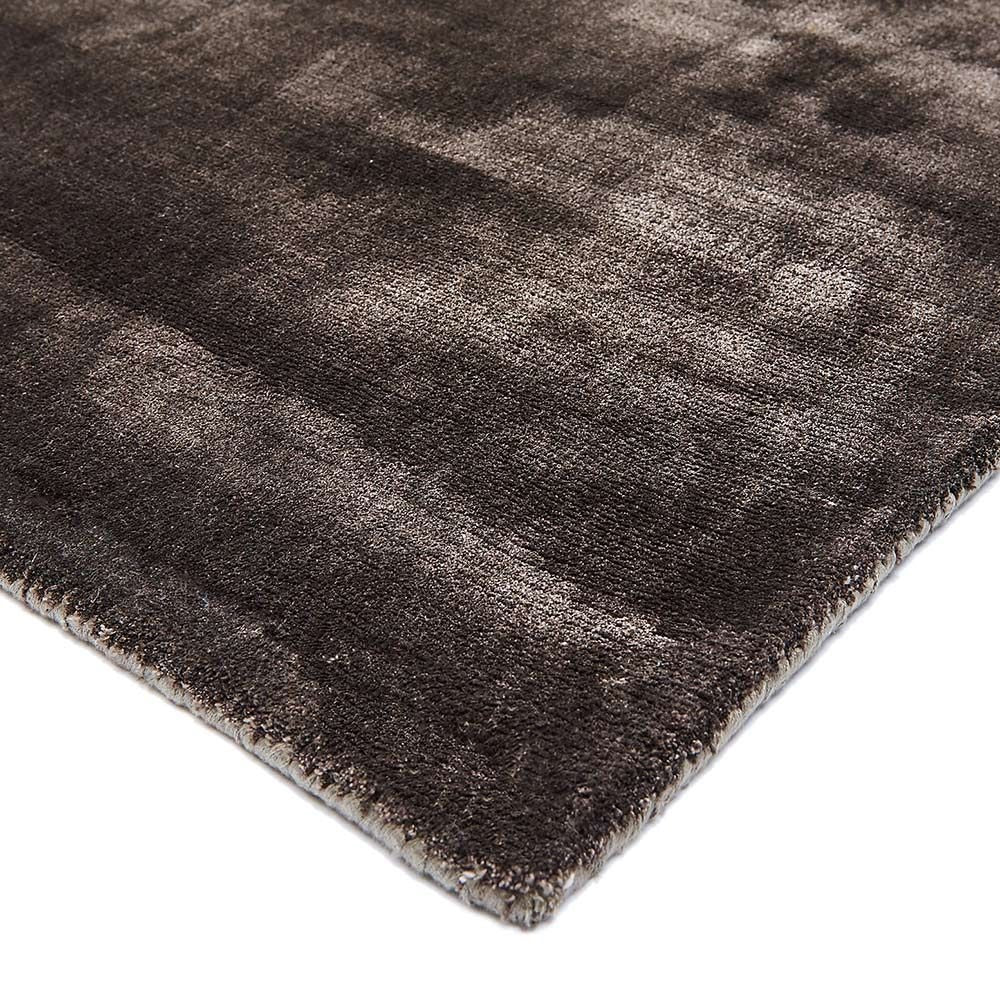 Tapis de salon en viscose fait main TITANE