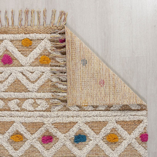 Tapis de salon en jute KAIMA - Novatrend 