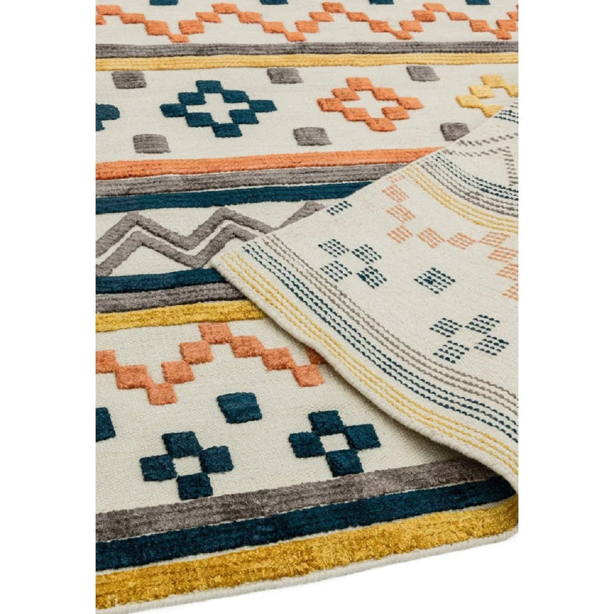 TEO Berber style wool living room rug