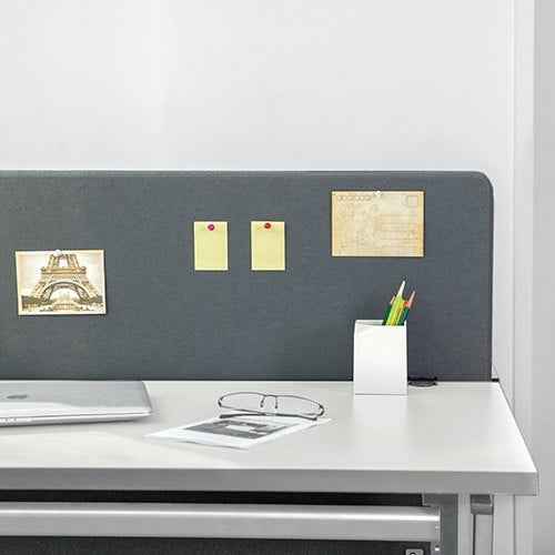 Up up acoustic desktop privacy panel with felt filling, gray (1200x600mm)