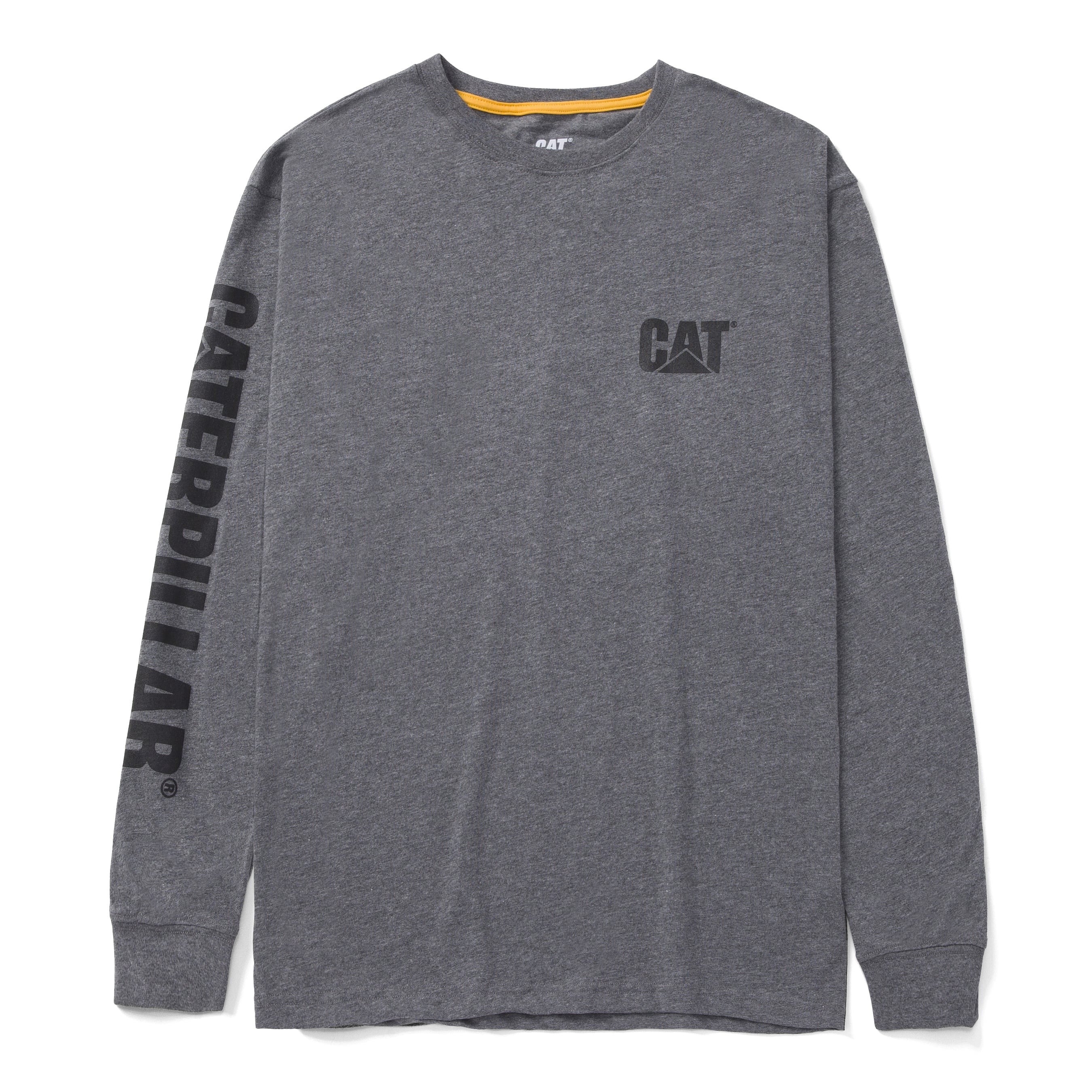 TRADEMARK BANNER ML CATERPILLAR DARK HEATHER GREY TAILLE S