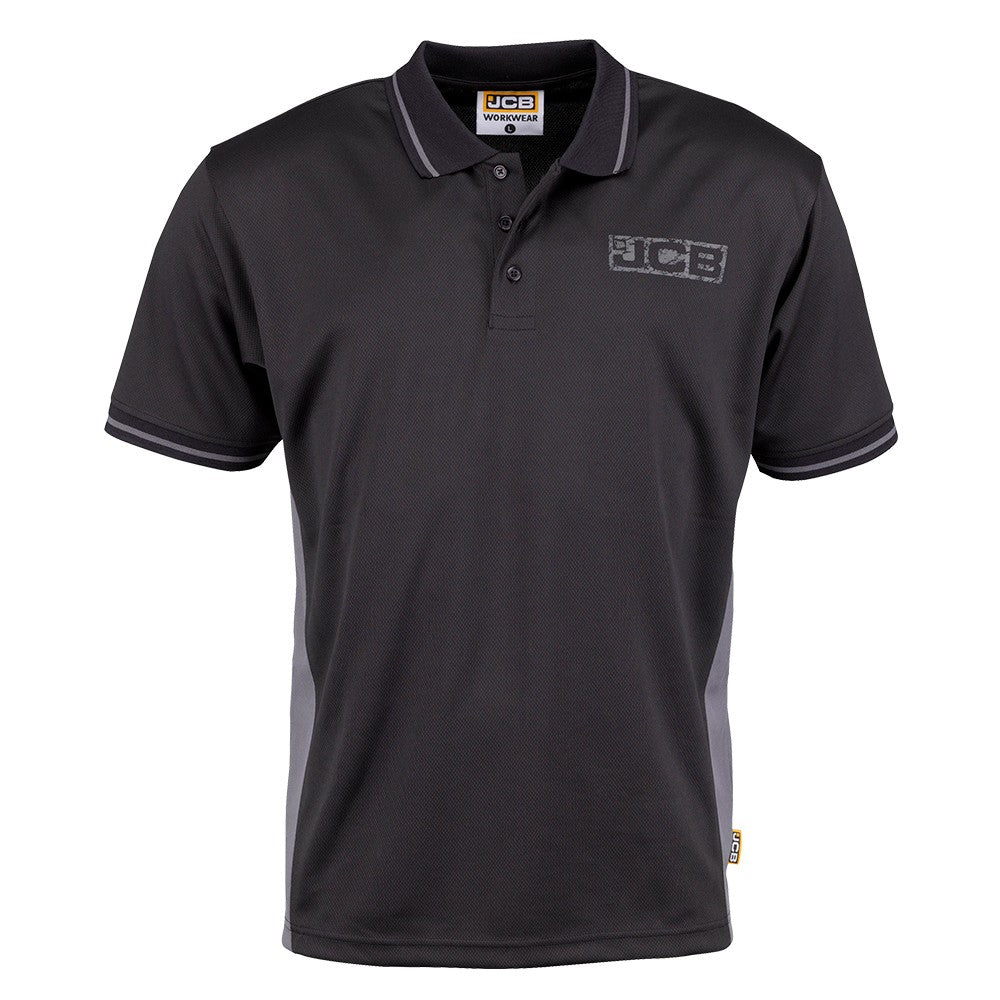 JCB TRADE BLACK/GREY POLO