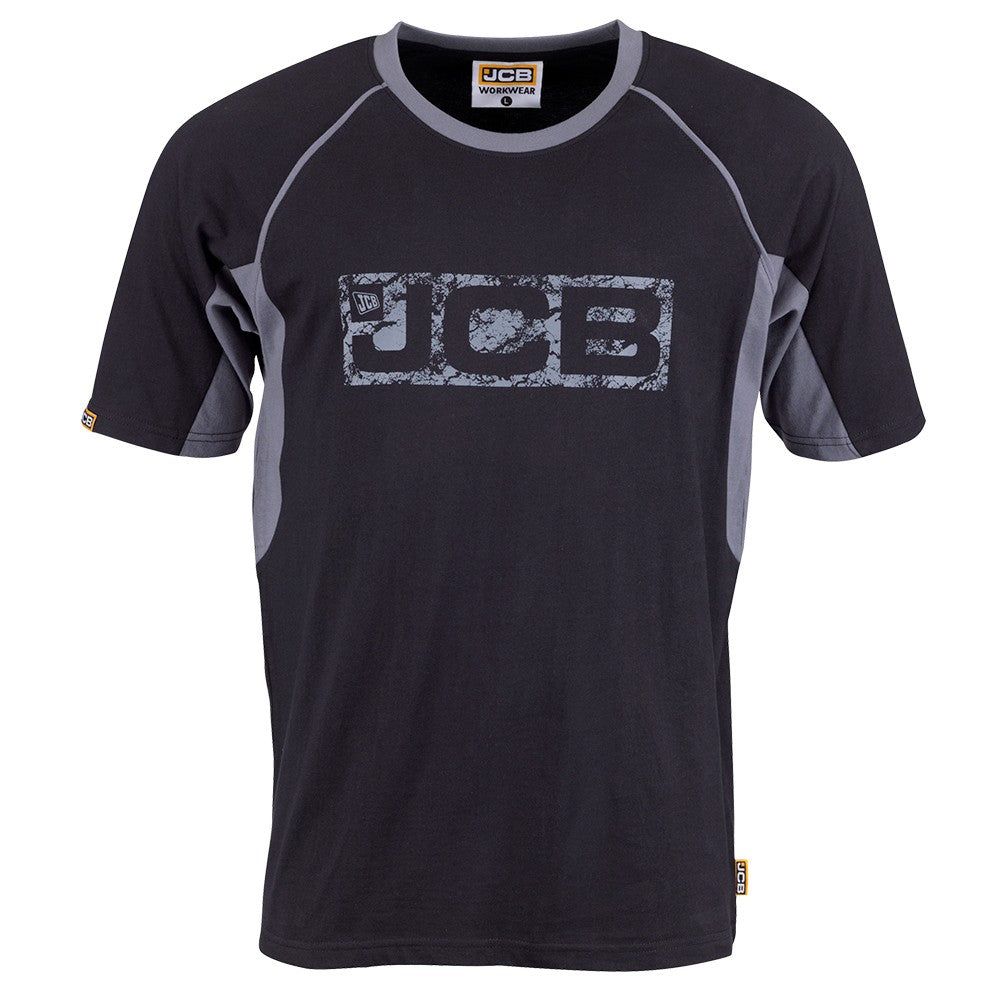 JCB TRADE SCHWARZ/GRAUES T-SHIRT