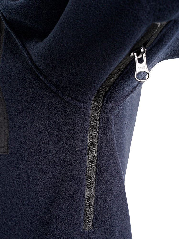 JCB TRADE HEAVYWEIGHT 1/4 ZIP NAVY TECH FLEECE