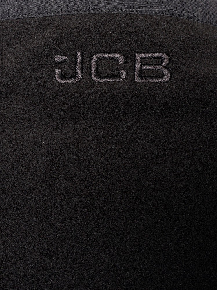 JCB TRADE HEAVYWEIGHT 1/4 ZIP BLACK TECH FLEECE