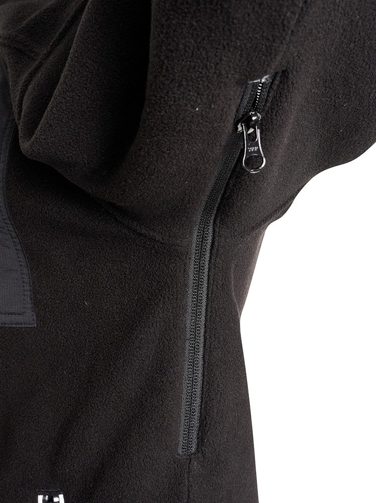 JCB TRADE HEAVYWEIGHT 1/4 ZIP BLACK TECH FLEECE