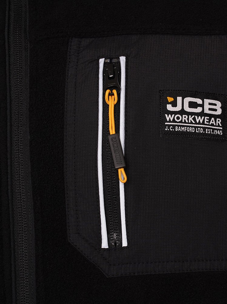 JCB TRADE FLEECE FULL ZIP SCHWARZ