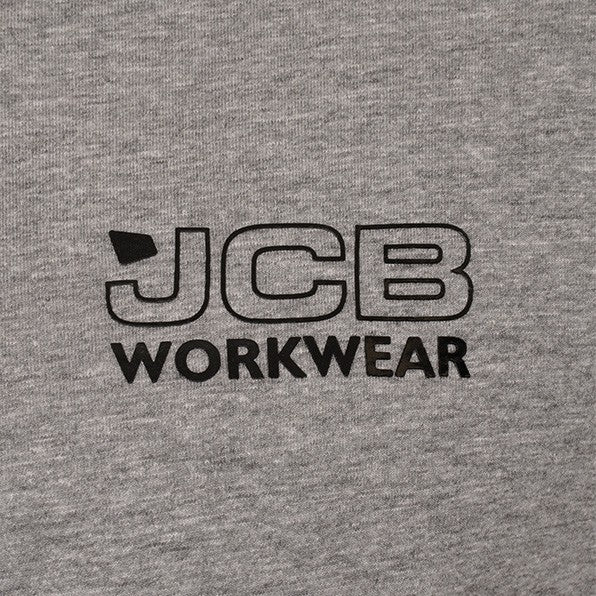 JCB WORKWEAR BANNER L/S GREY T-SHIRT