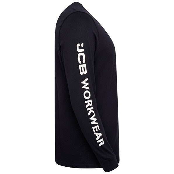 JCB WORKWEAR BANNER L/S MARINEBLAUES T-SHIRT