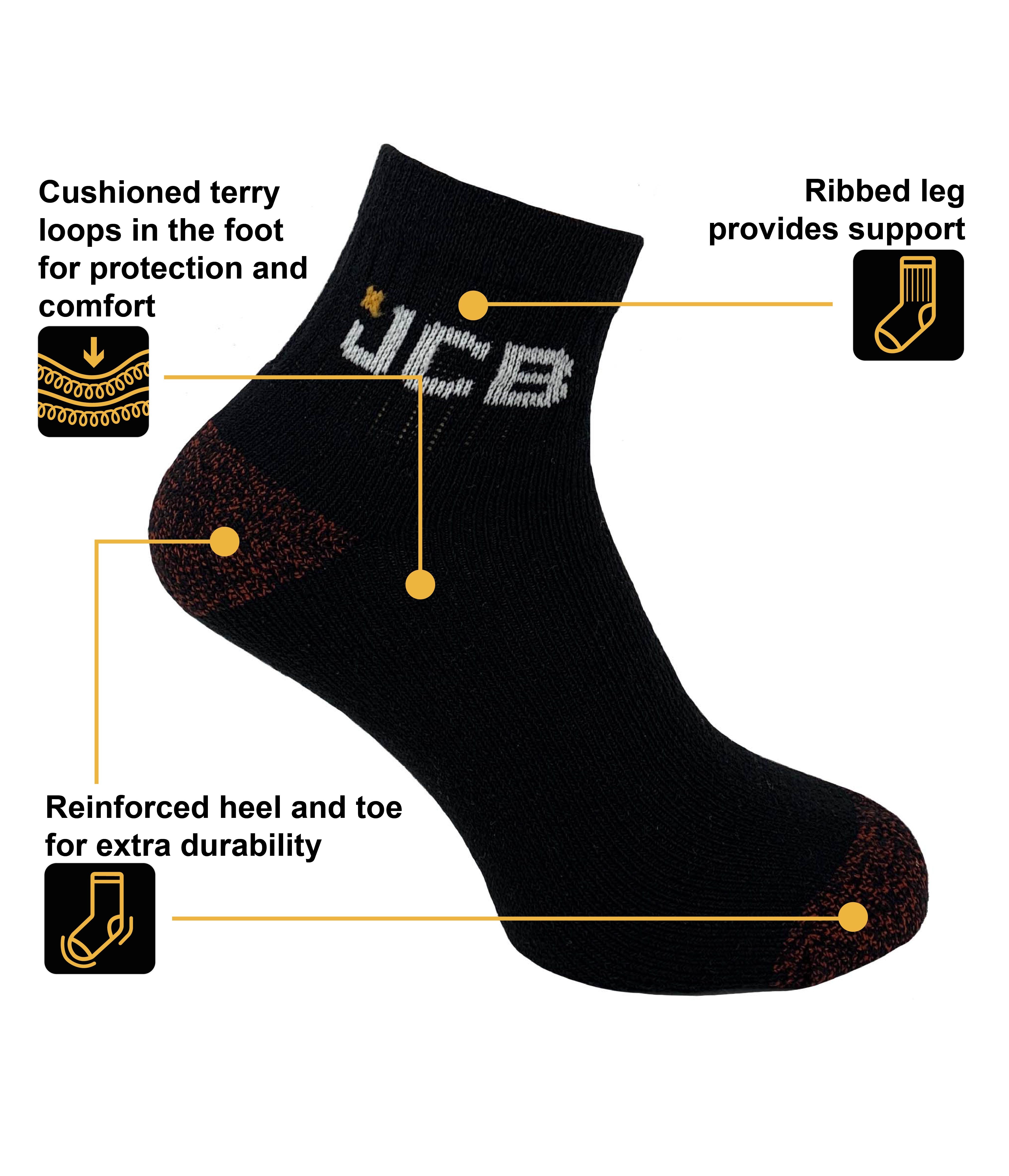 4PK QUARTER SOCKS SET