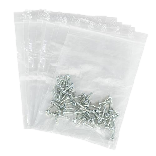 Pack of 10 screw bags with zip