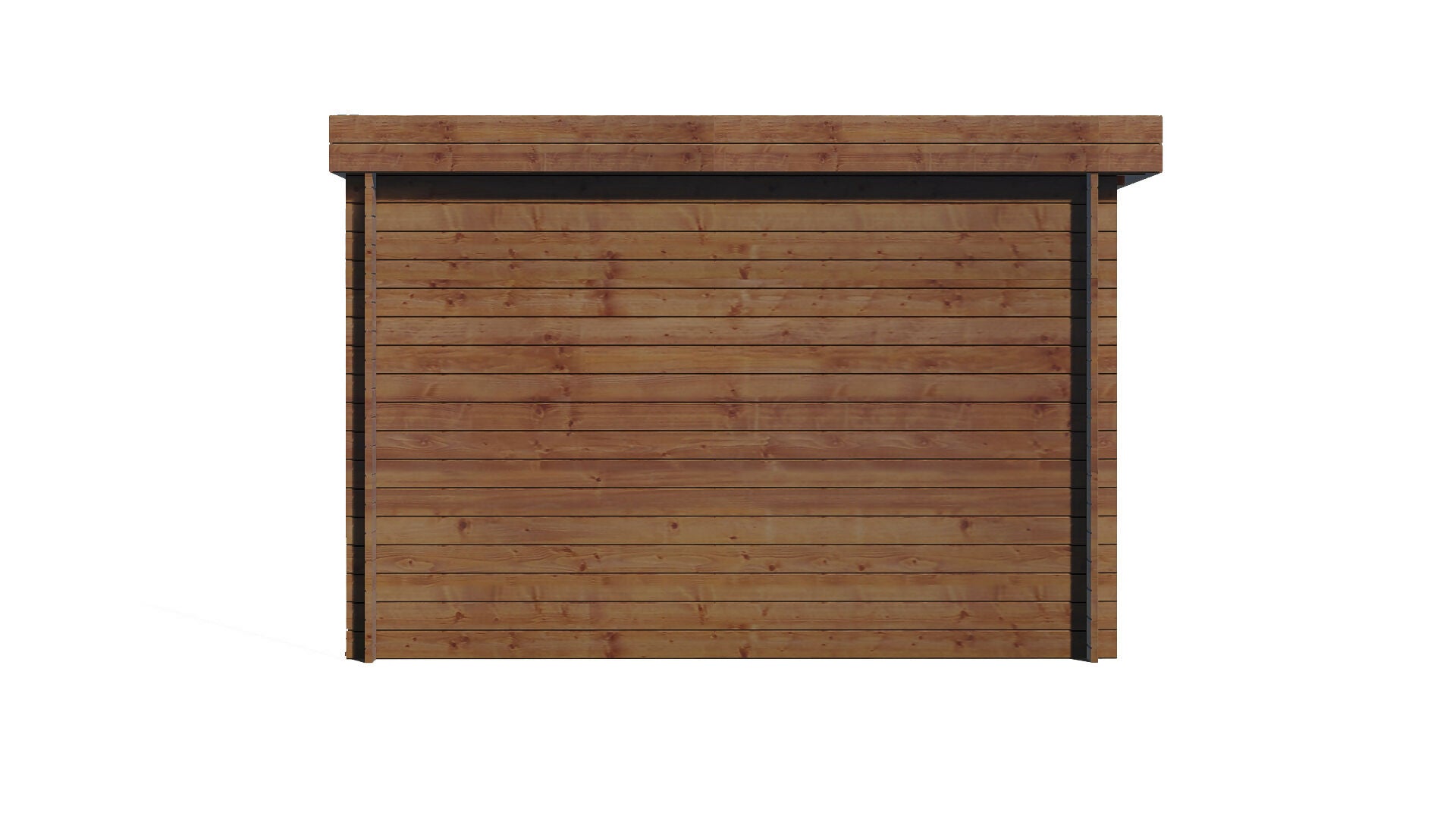 Abri de jardin en bois traité, ep 28mm, surface utile 7,5m², 298x298X207cm, INT024/INEKSA