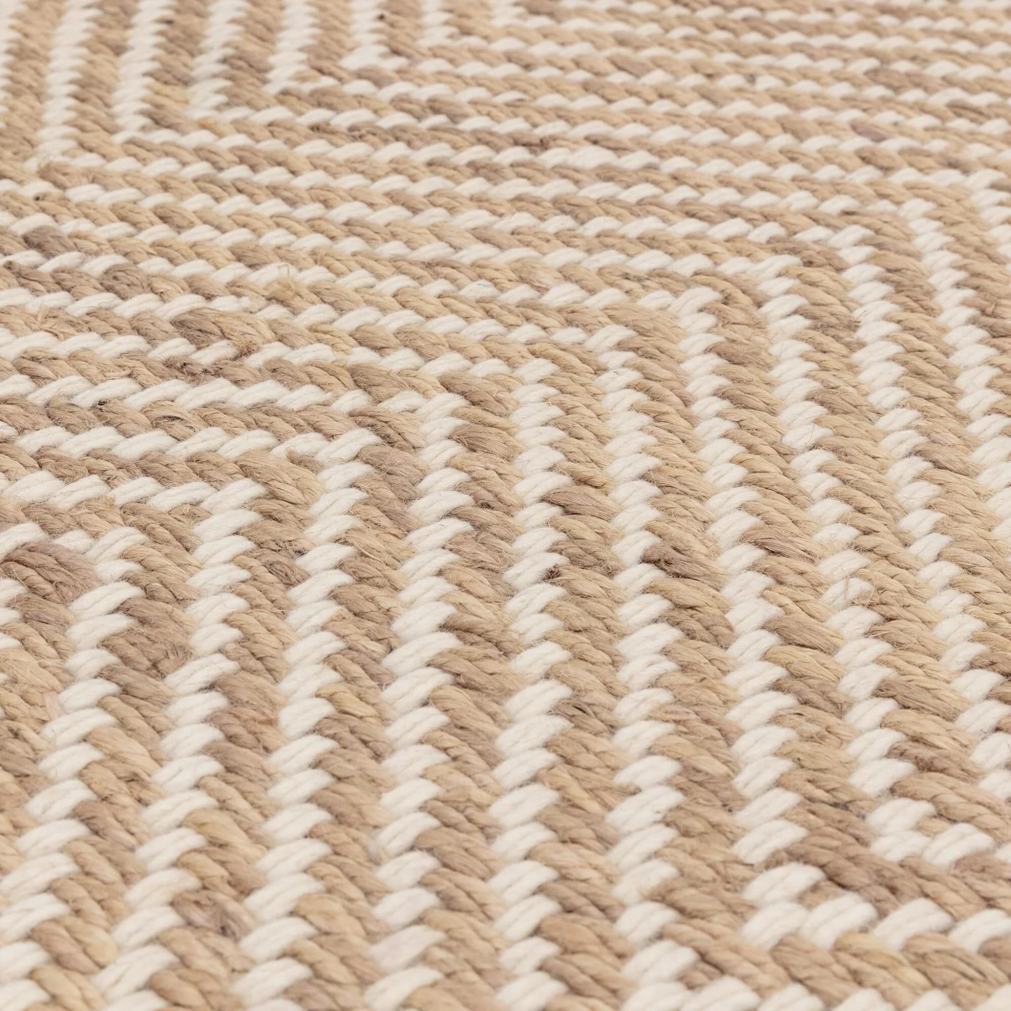 VIGA Jute and Cotton Living Room Rug